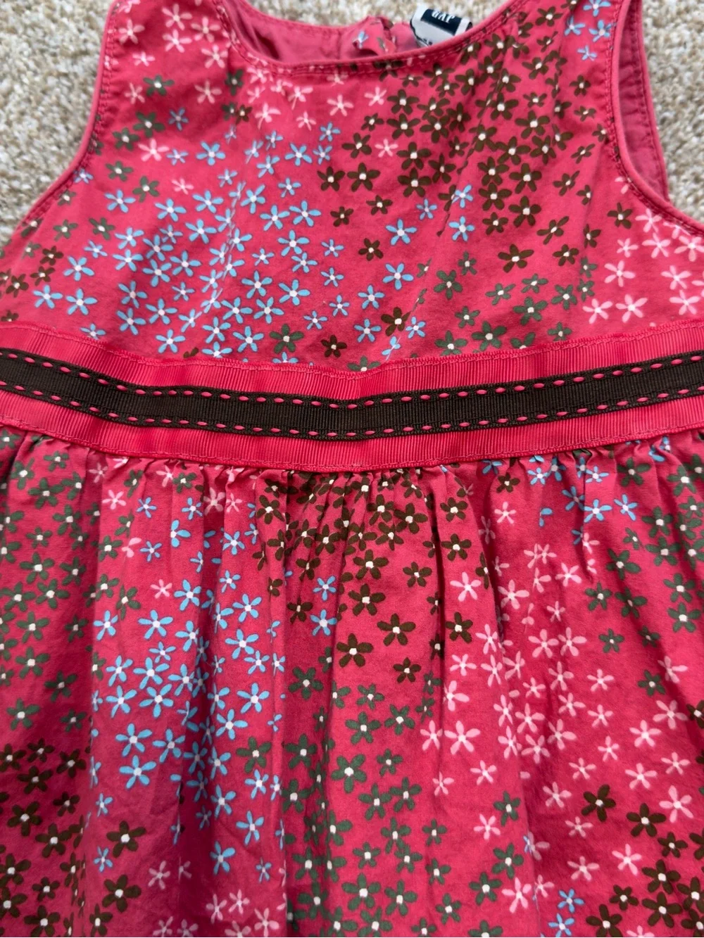 Baby Gap Pink Floral Dress 18-24M Cottagecore Easter Spring